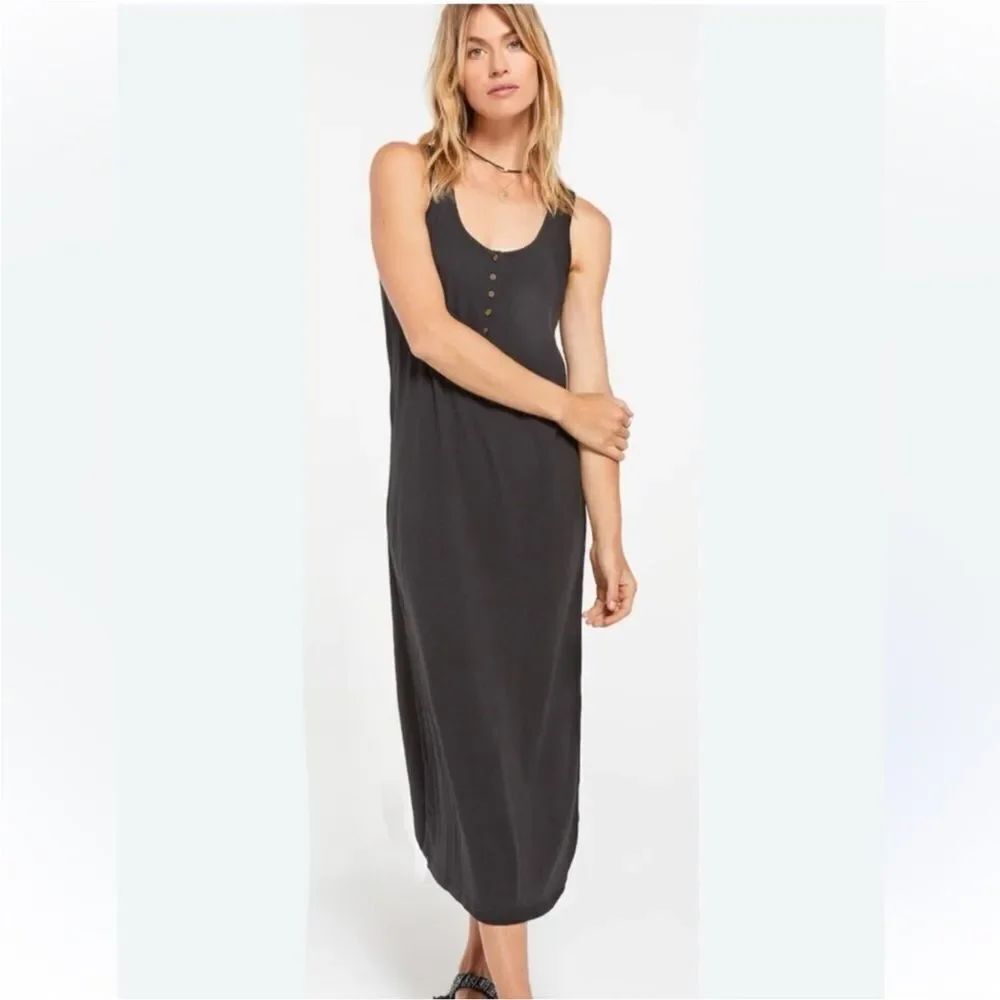 Nation LTD Sleeveless 100% Pima Cotton Midi Dress